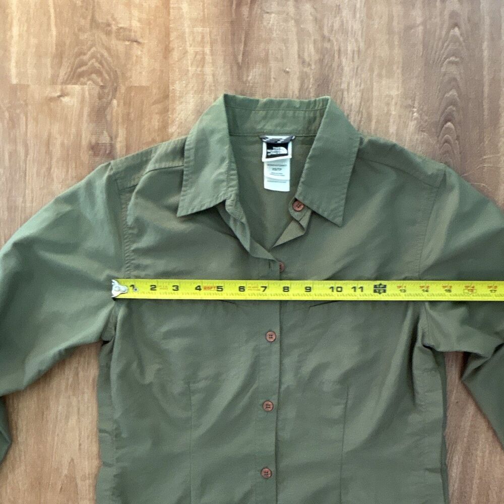 The North Face Women’s Green Breathable Button-Up Shirt Long Sleeve XS/TP - Picture 13 of 16